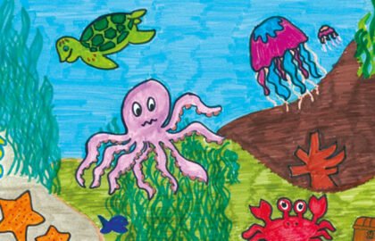 One of the card designs, by Lisa Hawkes